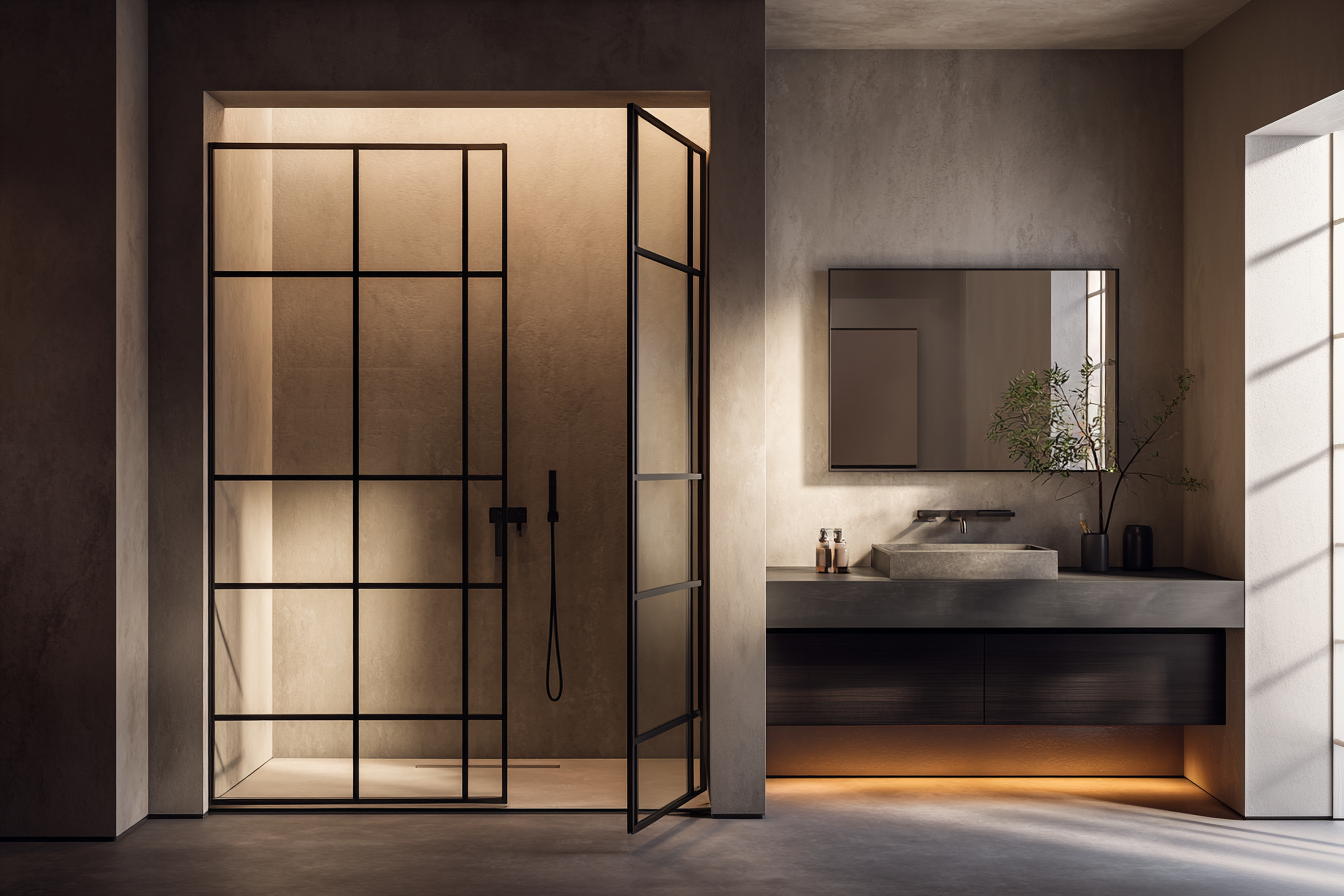 Paroi de douche ouvrante