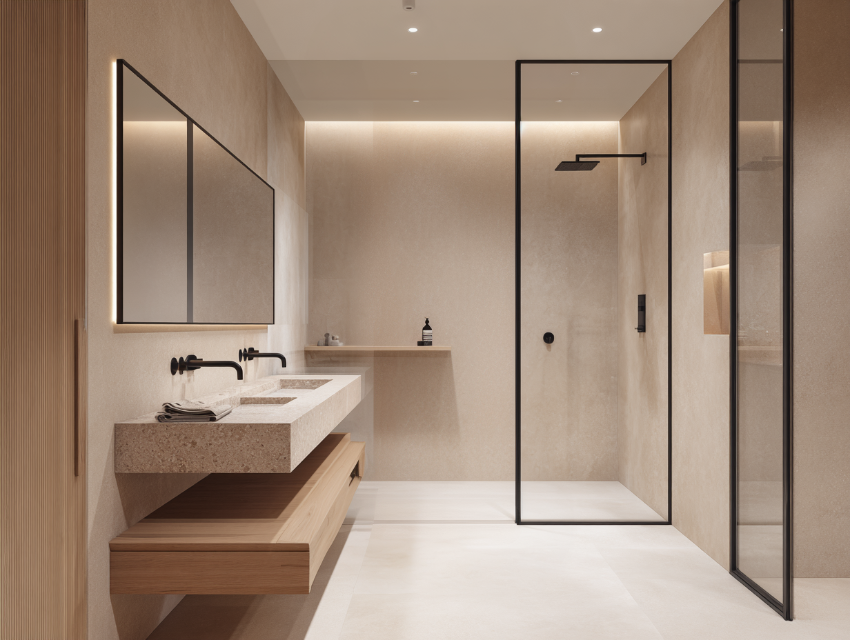 Paroi de douche fixe