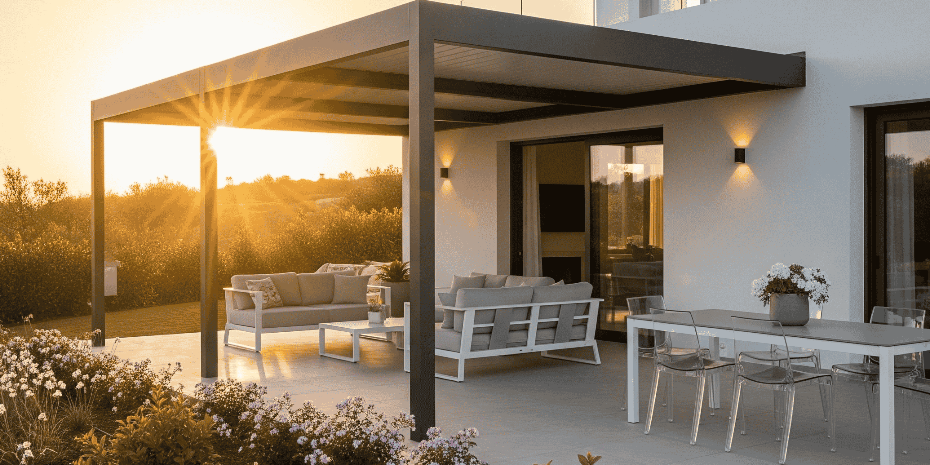 Pergola  SUNWAY à panneaux isolants